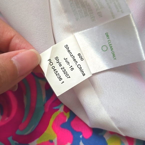 Lilly Pulitzer Silk Dress Psychedelic Sunshine Dusk Lela Mini Spaghetti Strap - Picture 10 of 12